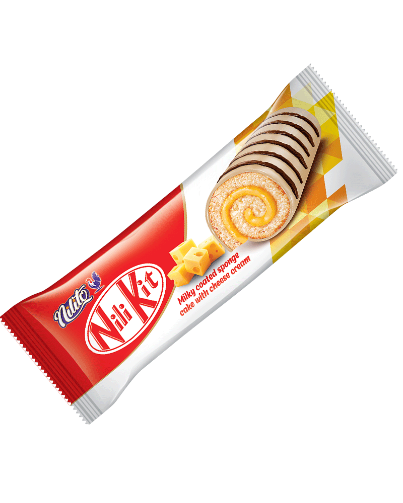 کیک رولی نیلی کیت